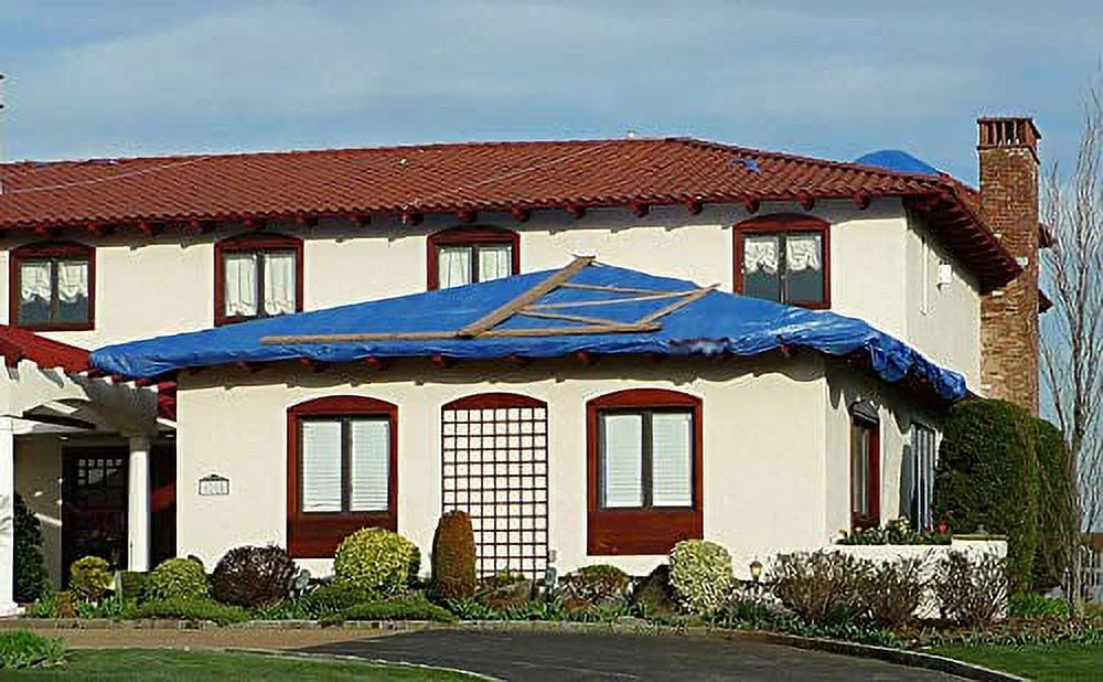 Blue 12-ft x 20-ft Poly Tarp O324