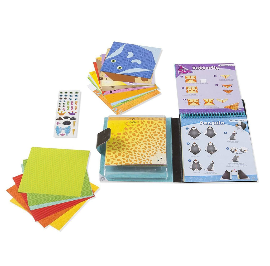 Origami Animals Craft Activity Set with 38 Stickers and 40 Origami Papers A193980
