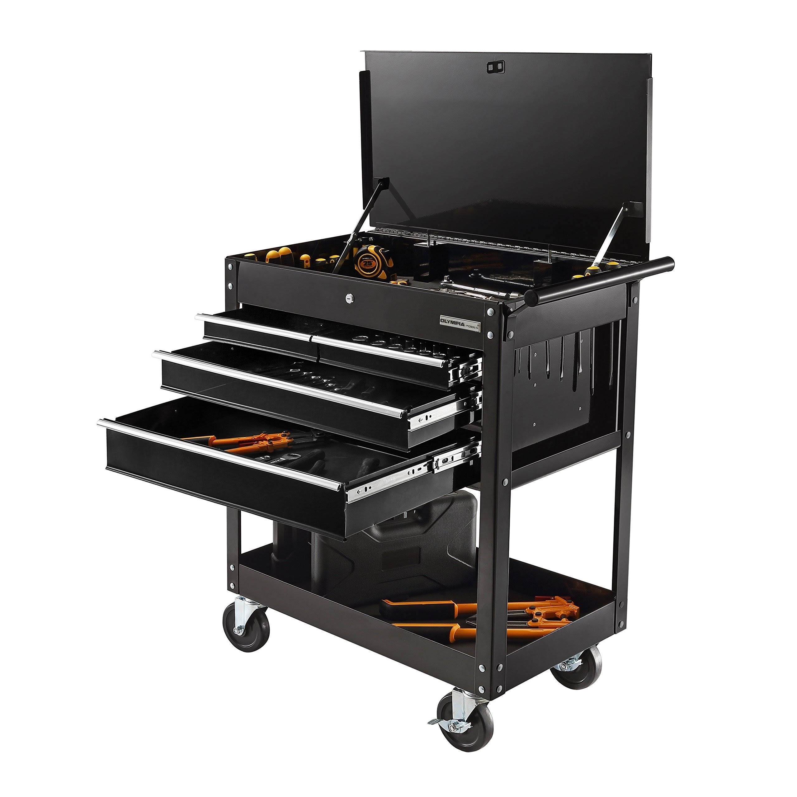 Black 4-Drawer Roller Cabinet Tool Chest G572