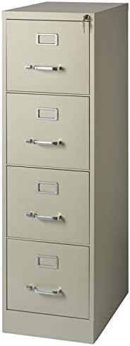 22 Deep 4 Drawer Letter File Cabinet in Putty X598754