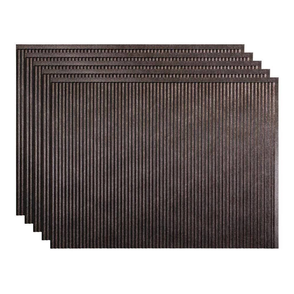 Rib Smoked Pewter Backsplash Kit A846