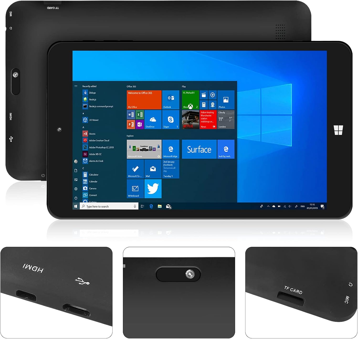 8 inch Quad-Core 64GB Storage IPS Touchscreen Tablet PC Z7018