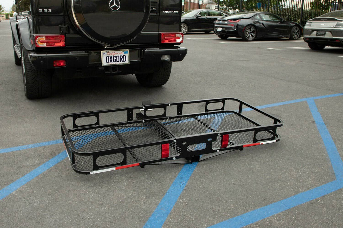 Universal Auto Steel Rear Hitch Mount Carrier Basket U17535
