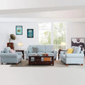 Linen Fabric Sectional Sofa Set, 3 Seater Loveseat P632