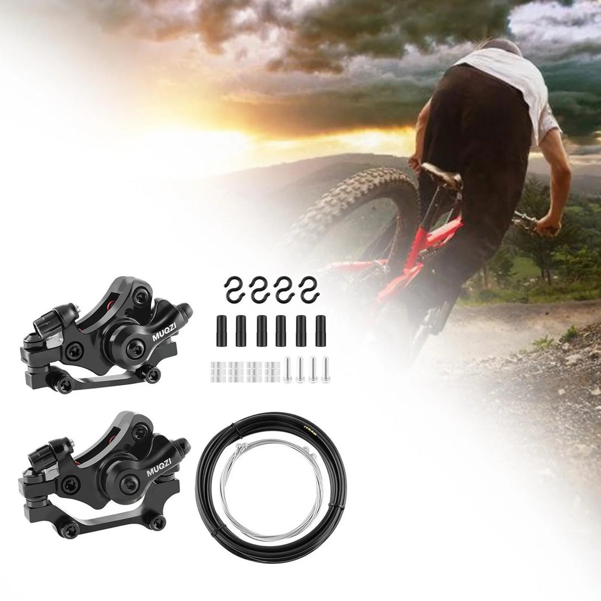 Mechanical Disc Brake Caliper for Mountain Bikes Front and Rear T88480