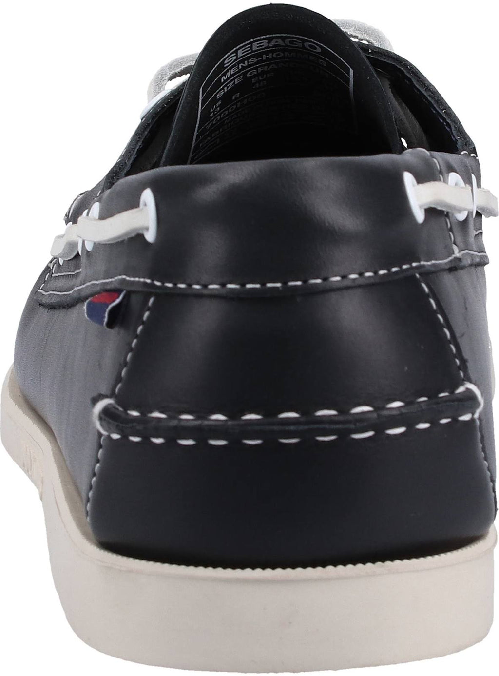 Blue Navy Leather Boat Shoes A297