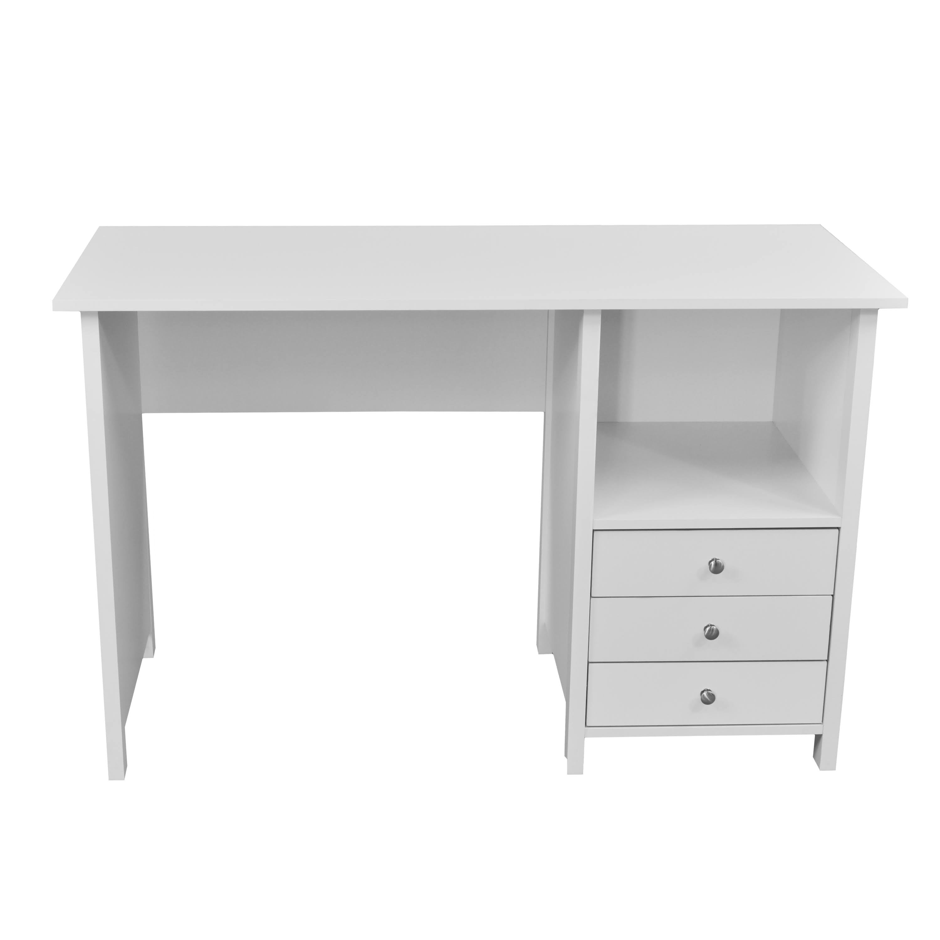 White Desk with 3 Storage Drawers P96631