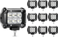 10Pcs 4Inch 18W LED Flood Work Light Waterproof 12V Pack of 2 P692