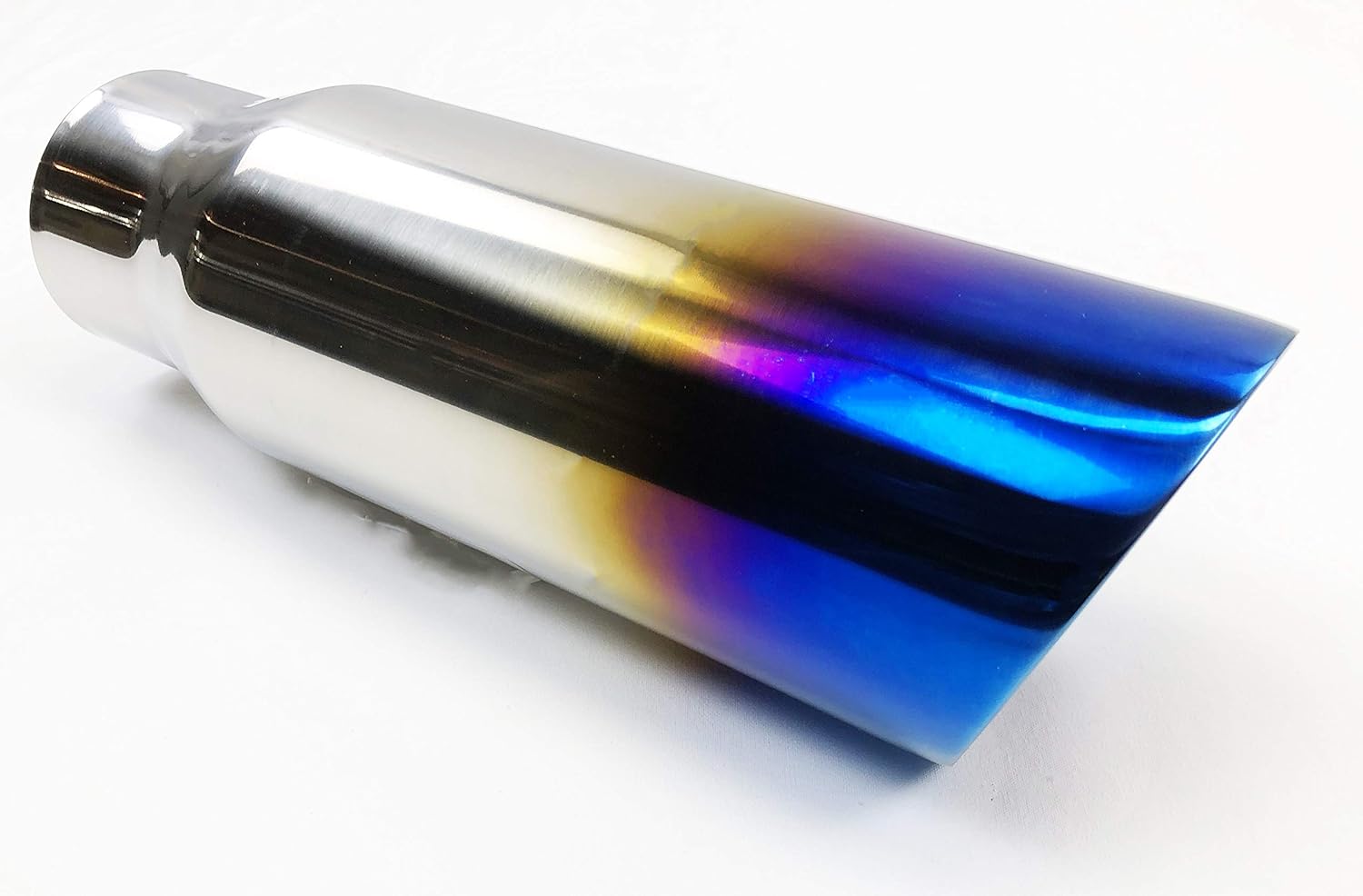 Exhaust Tip 4.00" OD 3.00" ID 12.00" Long Double Wall Stainless Blue Flame Pack of 2 X392675