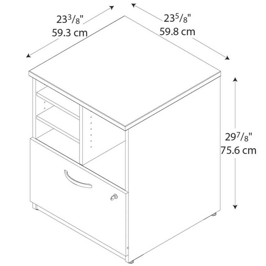 24 inch Storage Cabinet Auburn Maple F8351