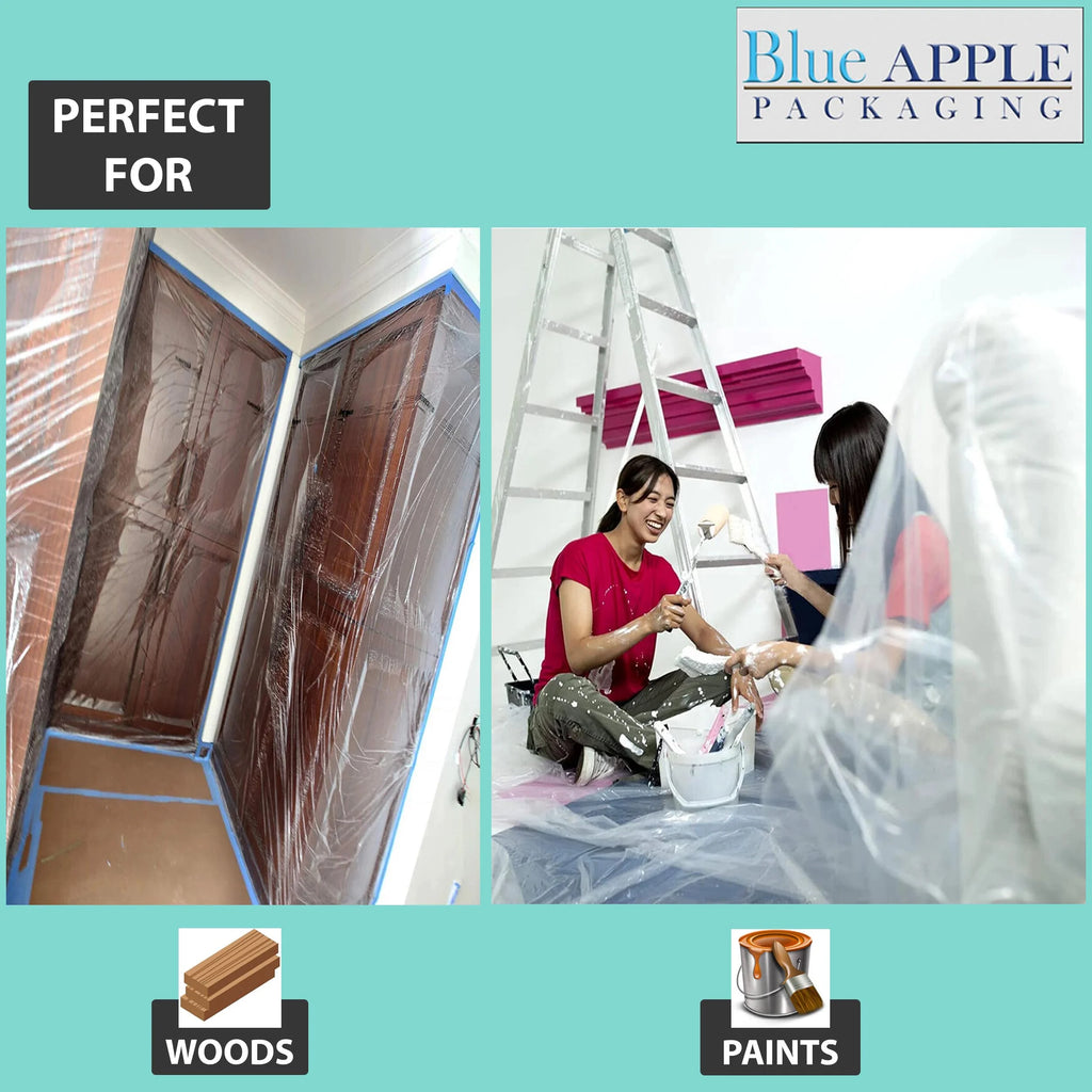 4Mil Clear LDPE Plastic Sheeting Tarp (4ft x 100ft) A450