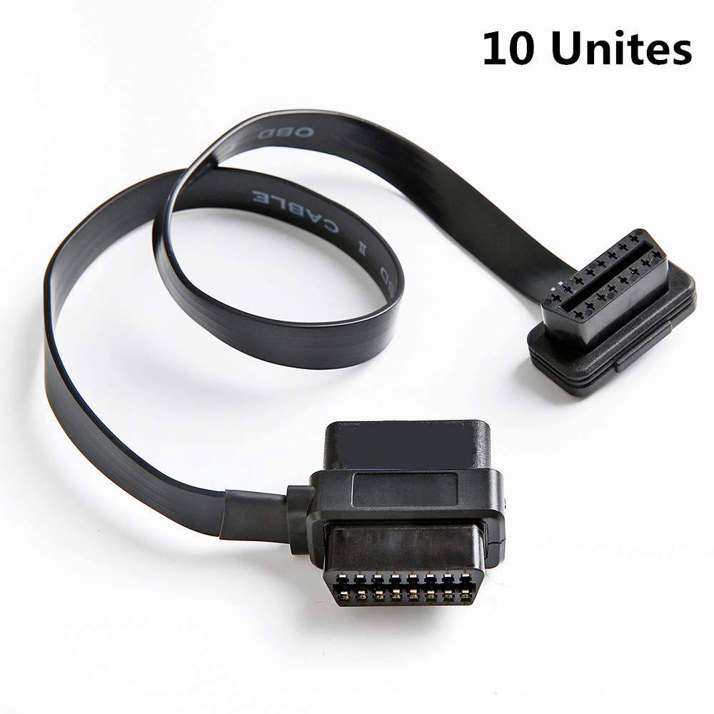 OBD2 16 Pin Splitter Extension Cable 2FT 60CM 10 Pack J4070