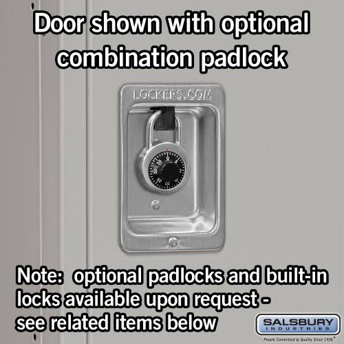 3 Tier 3 Wide Employee Locker, Gray H9028