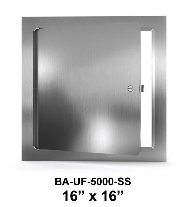 16" x 16" Flush Access Door with Flange - Stainless Steel R420155