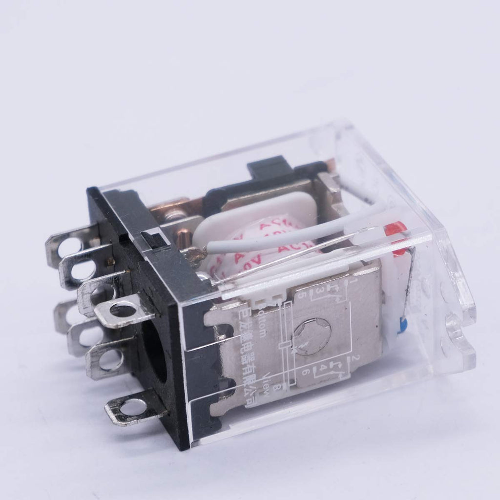 2pcs DC 24V 8 Pin 10A DPDT LED Indicator Electromagnetic Power Relay C50007