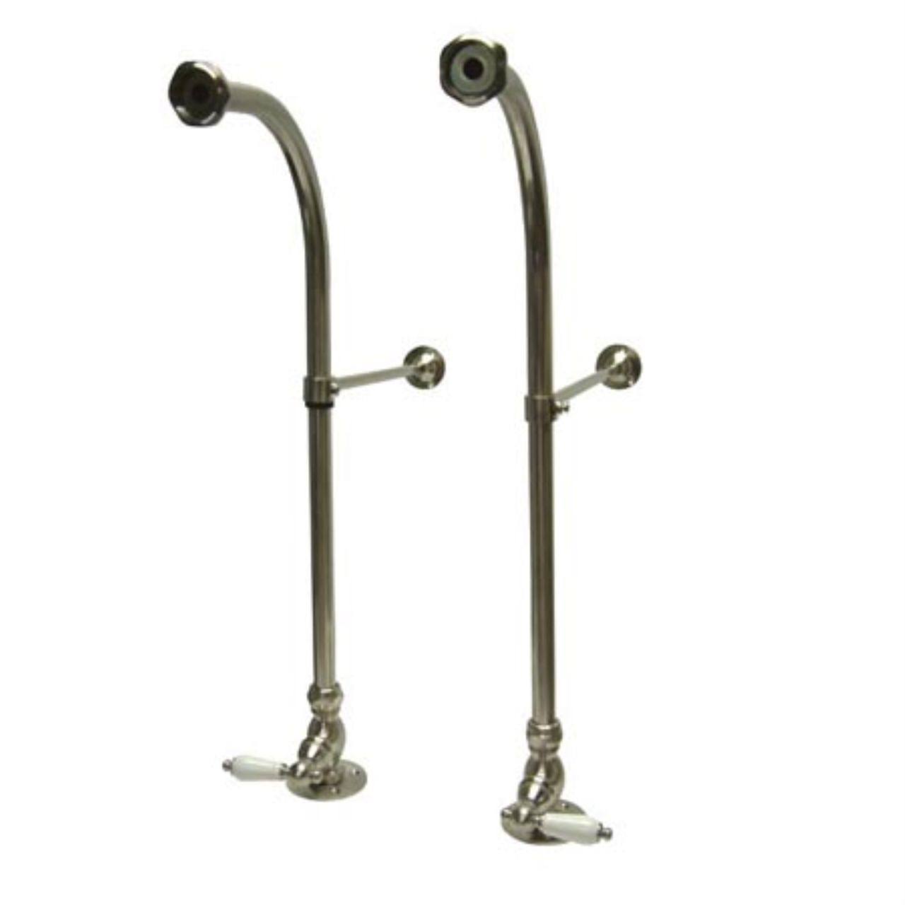 Brushed Nickel Rigid FreeStand Supplies with Stops F784
