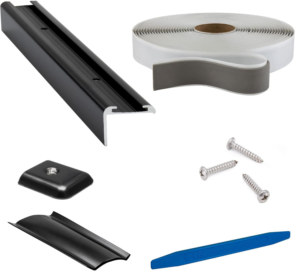 White Aluminum RV Roof Trim Kit (20 Feet) C605280