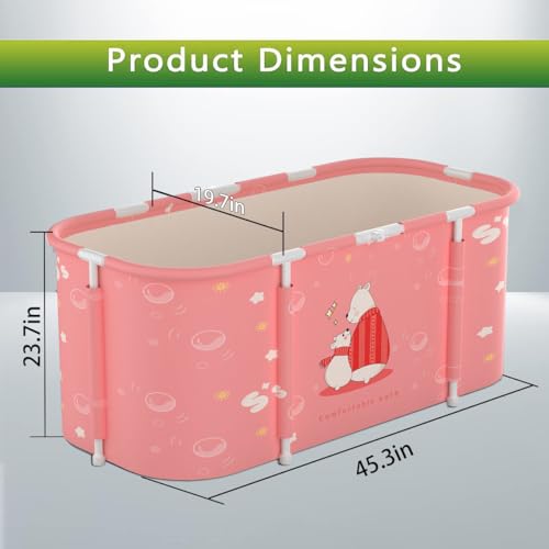 Large 47 inch Foldable Soaking Bathtub L94175