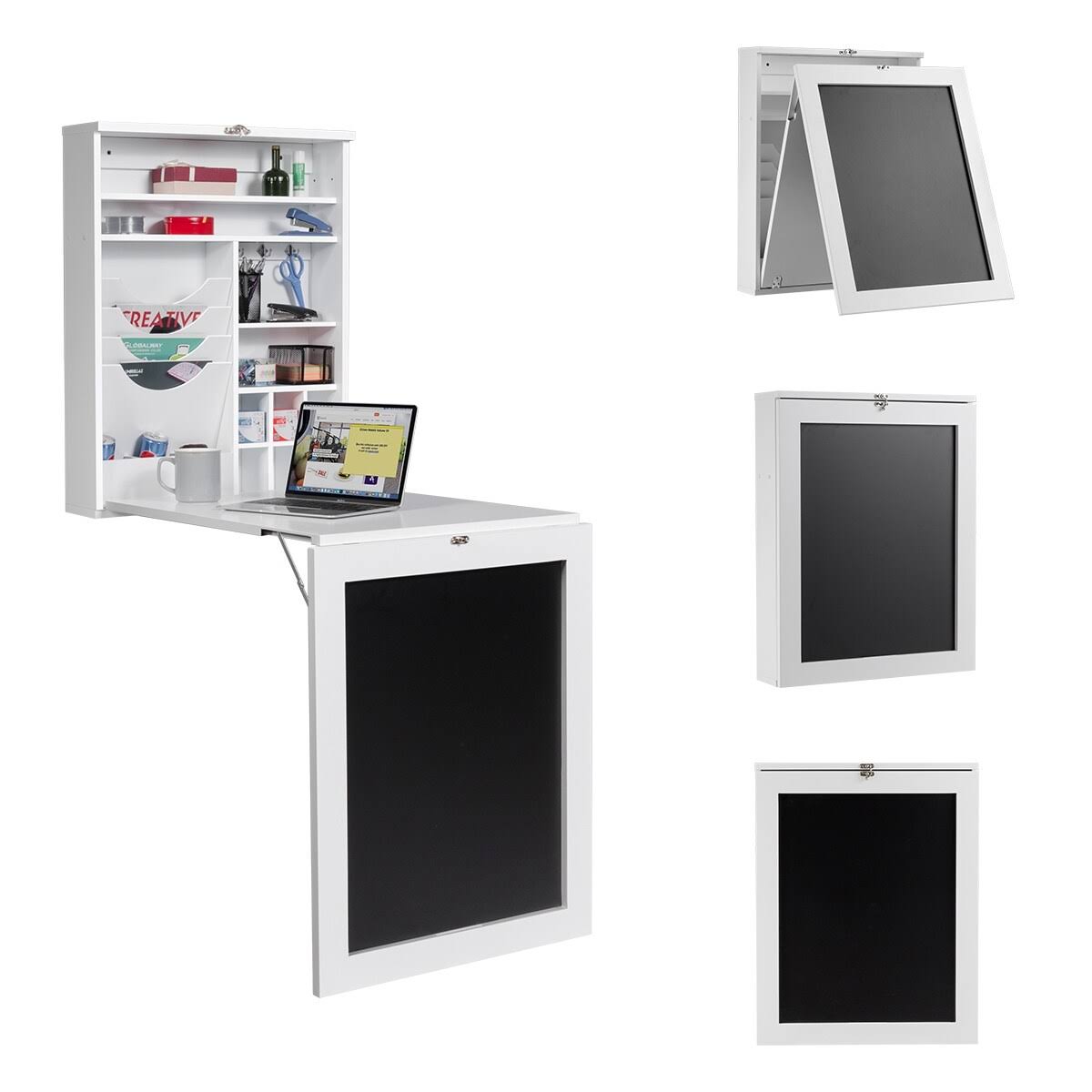 White MDF Wall Mounted Folding Table A811106