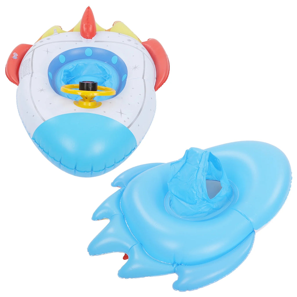 Inflatable Spaceship Pool Float with Steering Wheel K46646