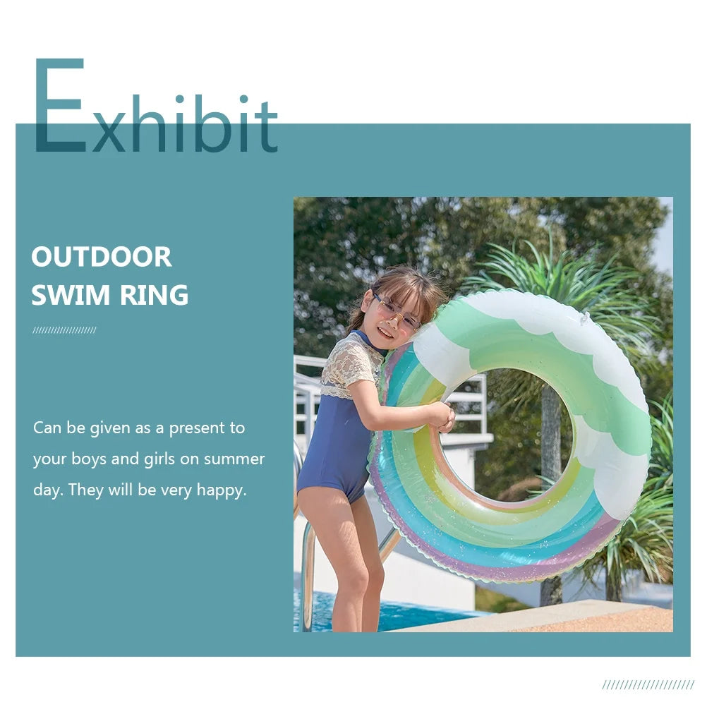 Floating Swimming Ring Inflatable Sequin Design N78809