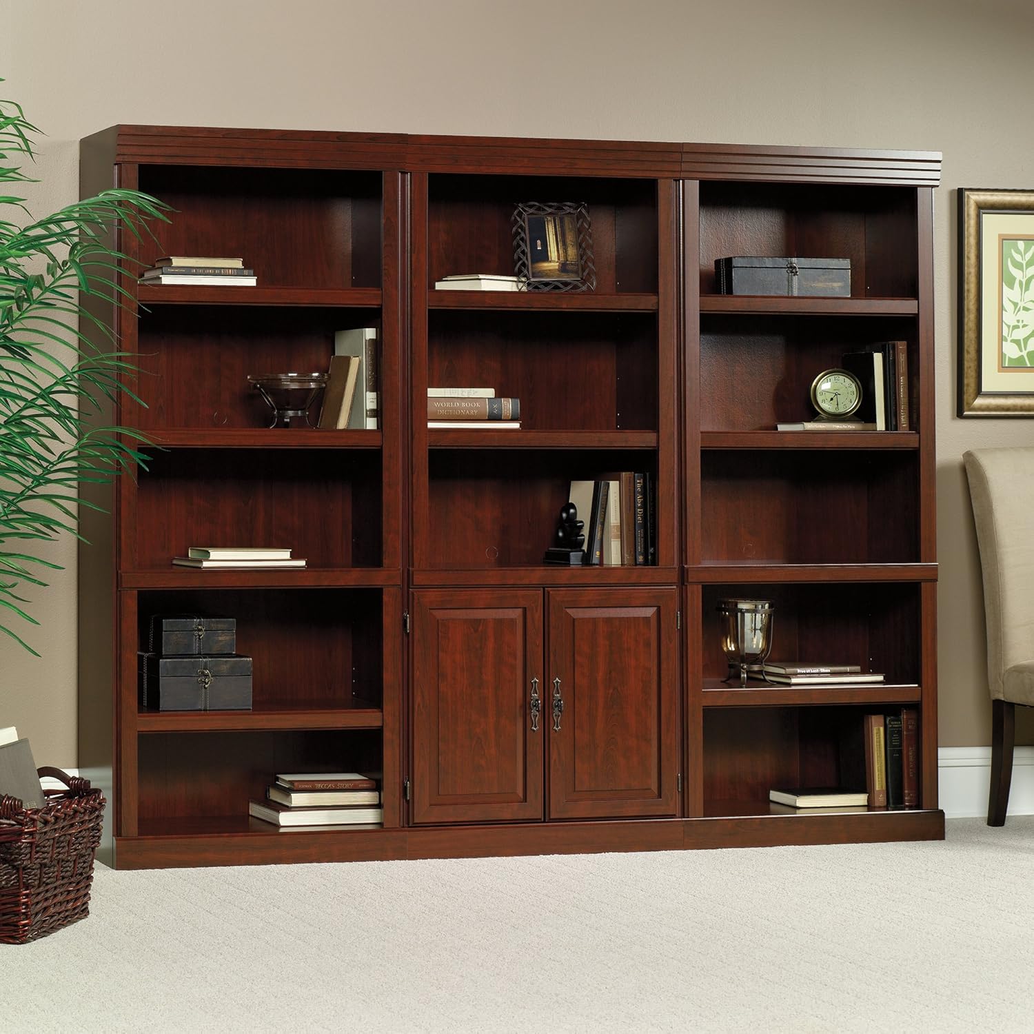 15 Shelf Bookcase Set Classic Cherry D3061