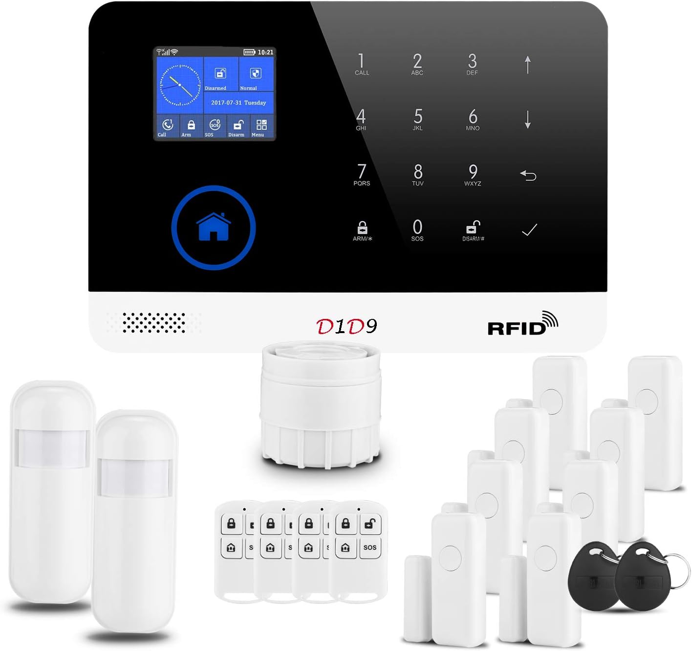 Wireless Home Alarm System for House Security D1912