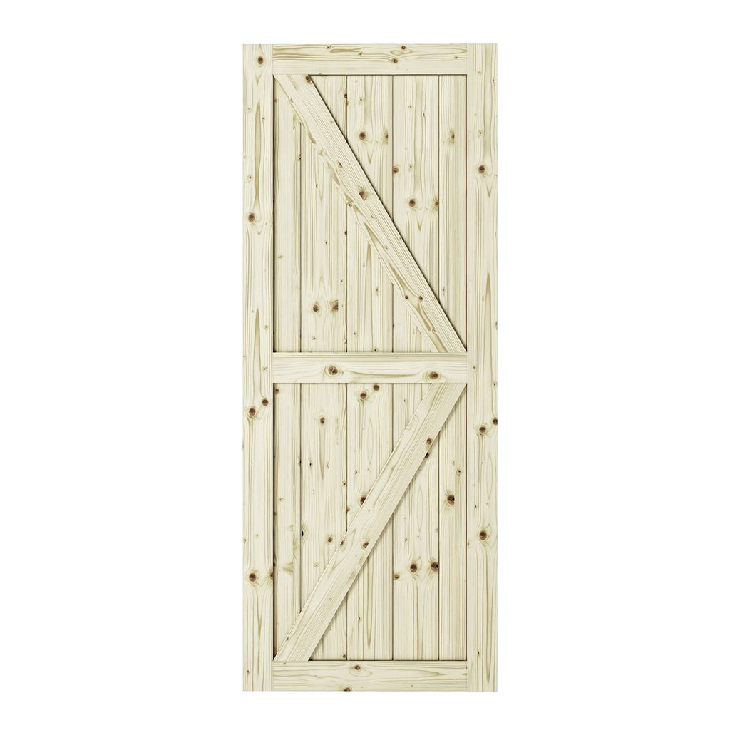 Unfinished Pine Barn Door Slab 33 in. N620