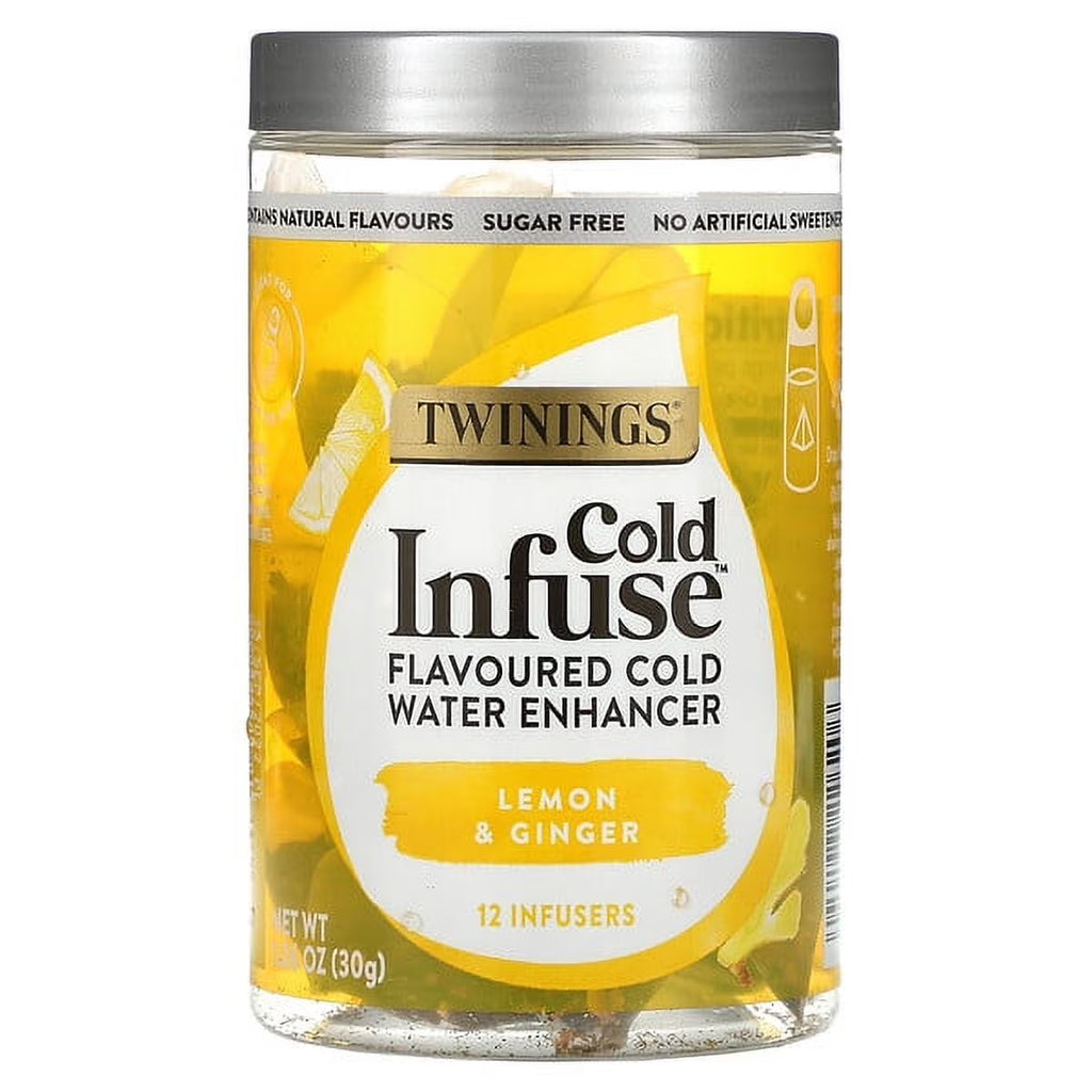 Lemon & Ginger Cold Water Enhancer, 12 Infusers, Pack of 3 A81599