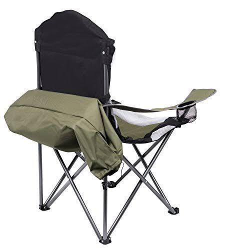 Green Padded Camping Folding Chair 2-Pack D2973