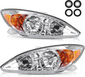 Chrome Housing Clear Lens Headlights Assembly H57298
