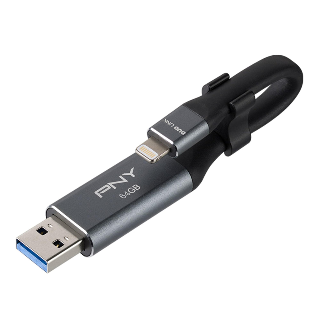 64GB USB 3.0 OTG Flash Drive, Metal Gray B6810