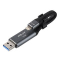 64GB USB 3.0 OTG Flash Drive, Metal Gray B6810