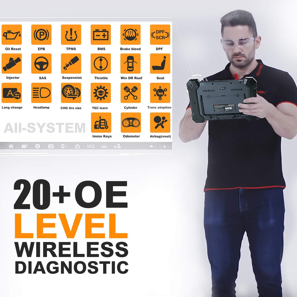 Automotive Scan Tool with Advanced ECU Coding M371