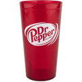 32 oz. Red Plastic Tall Pebbled Tumbler T851