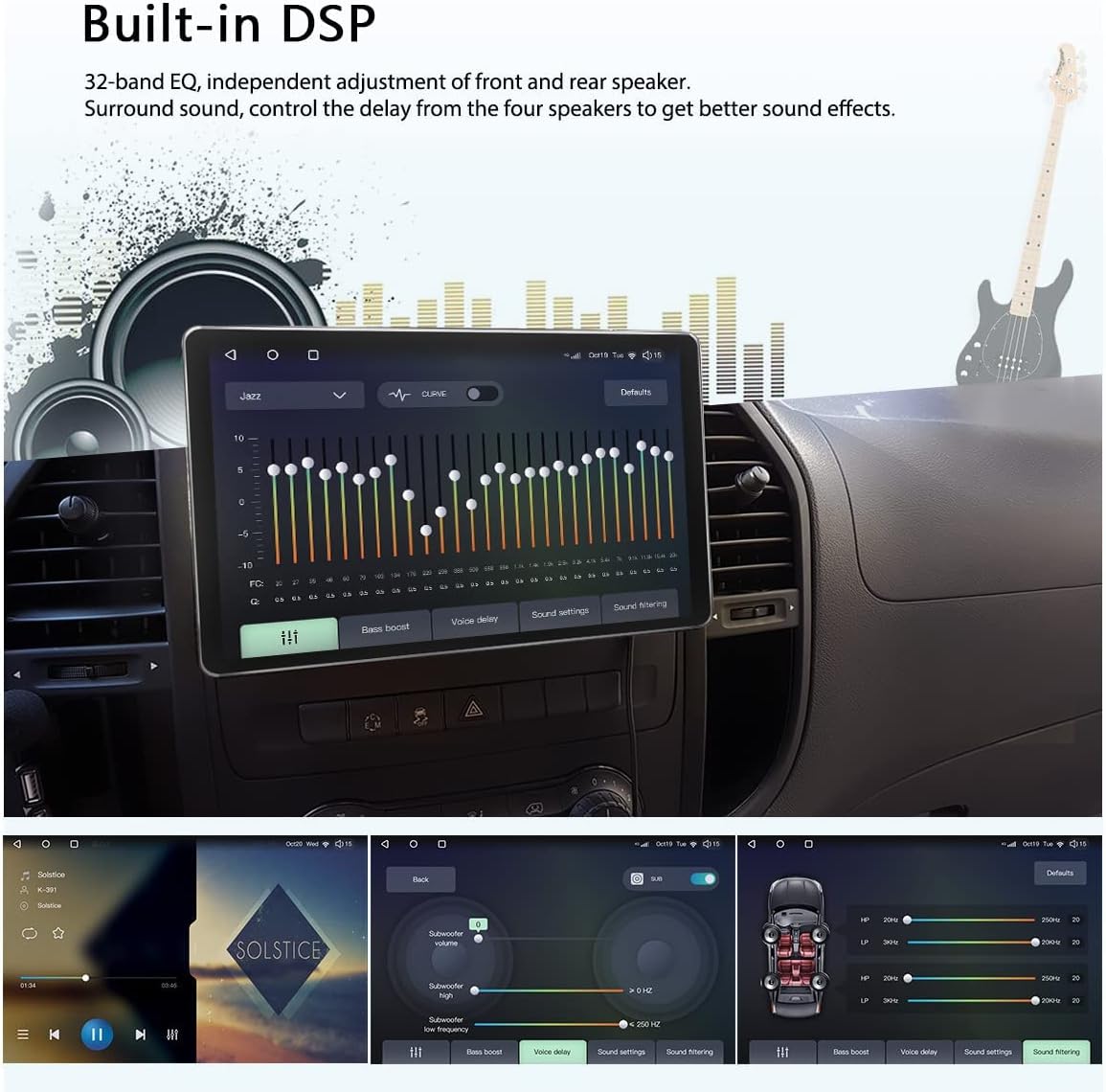 8 Inch Touch Screen Car Stereo with 4GB RAM 64GB ROM M19500