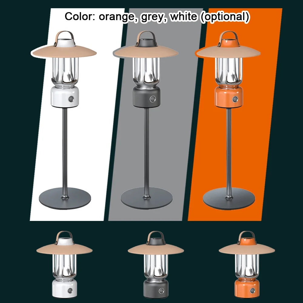 Retro USB Rechargeable LED Camping Lantern E52574