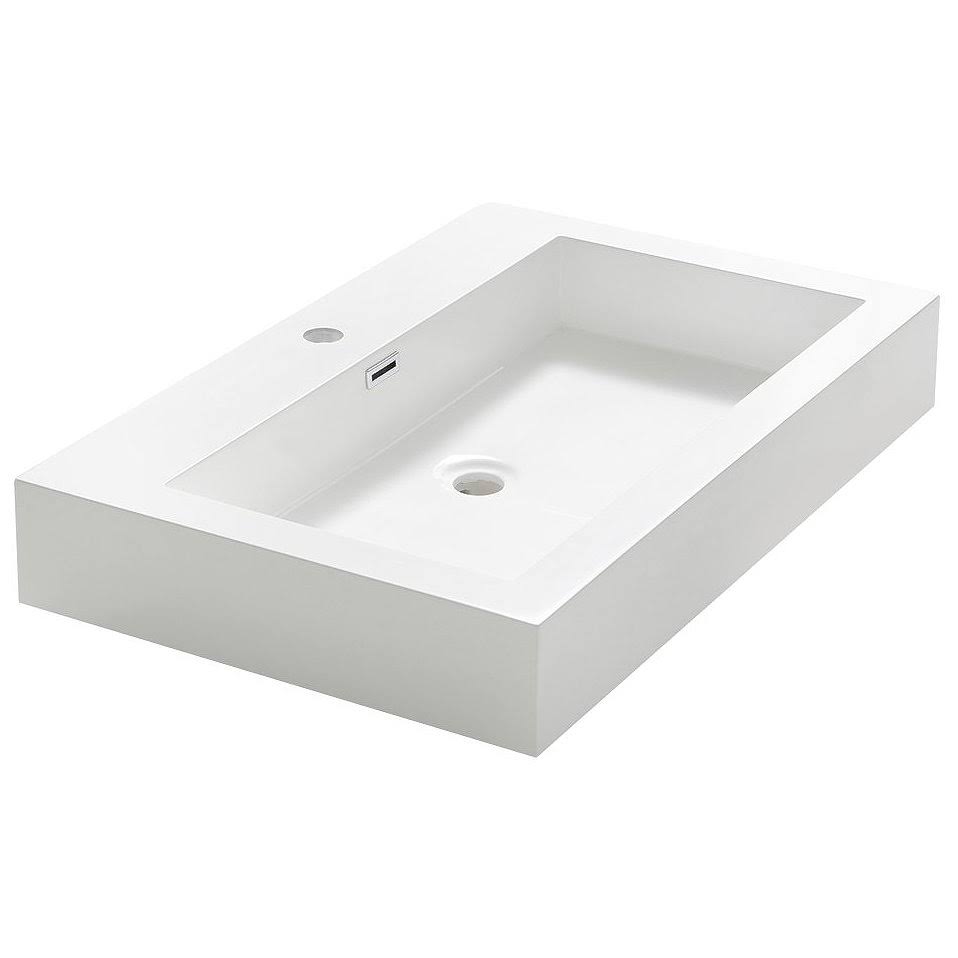 Self Rimming Bathroom Sink Y6586