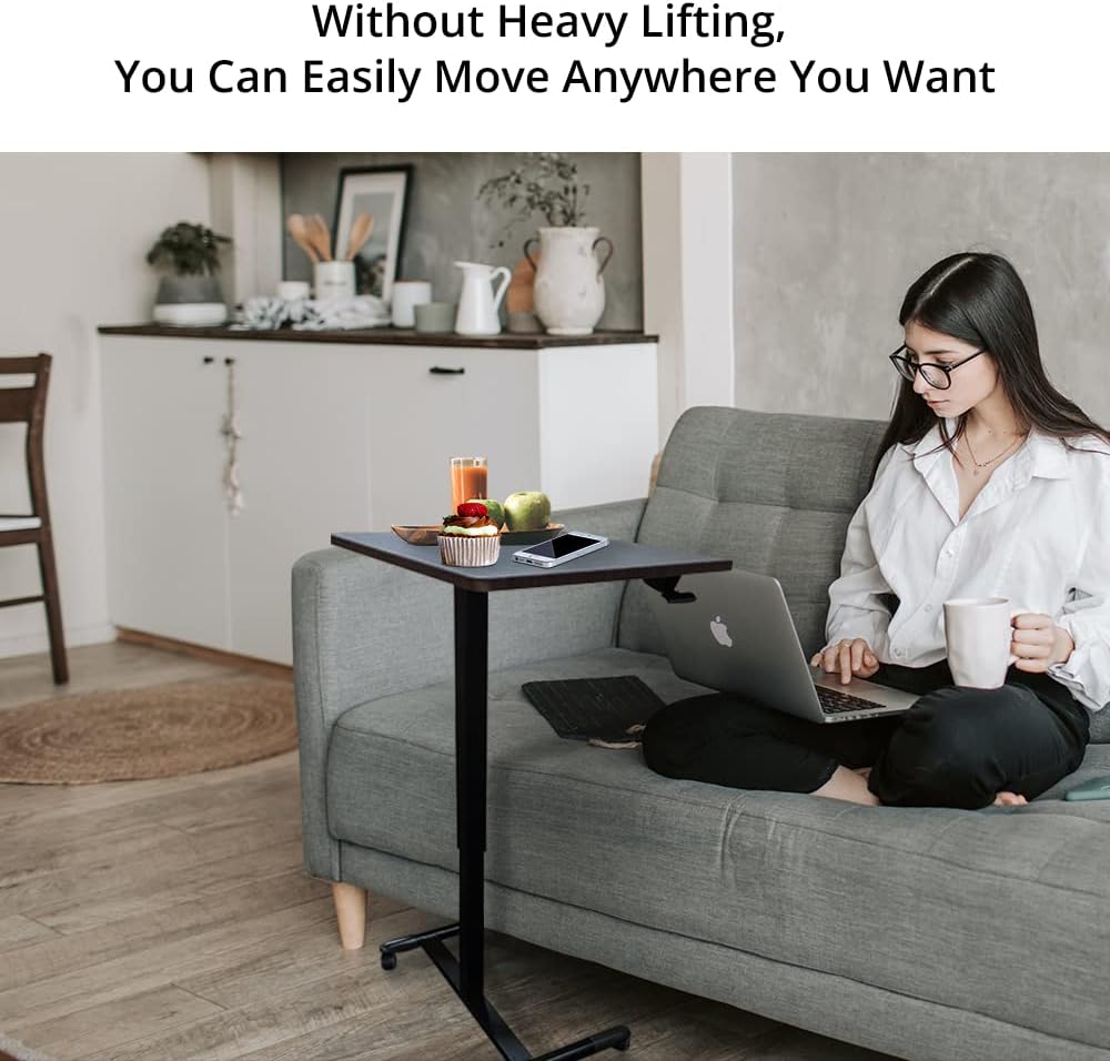 Height Adjustable Standing Desk with Locking Wheels Z18285