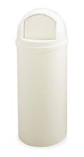 White Round Trash Can J5710