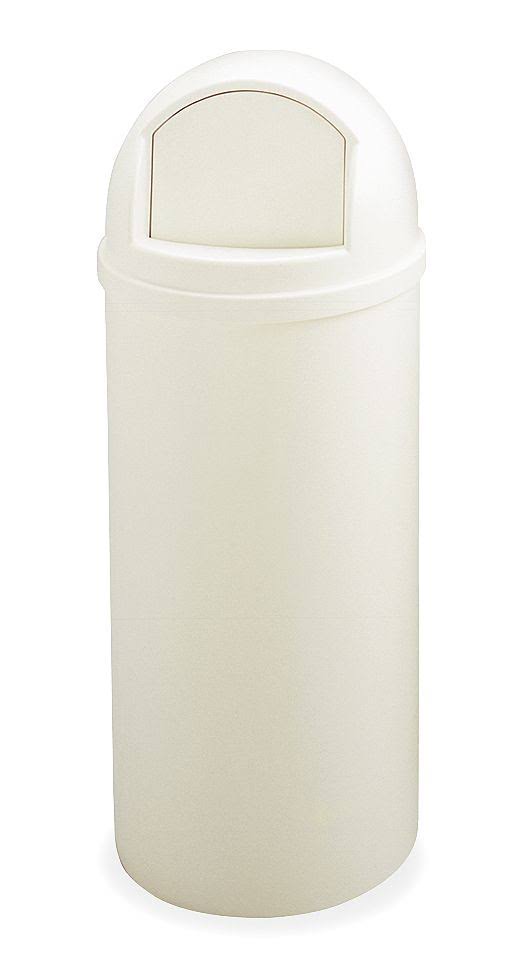 White Round Trash Can J5710