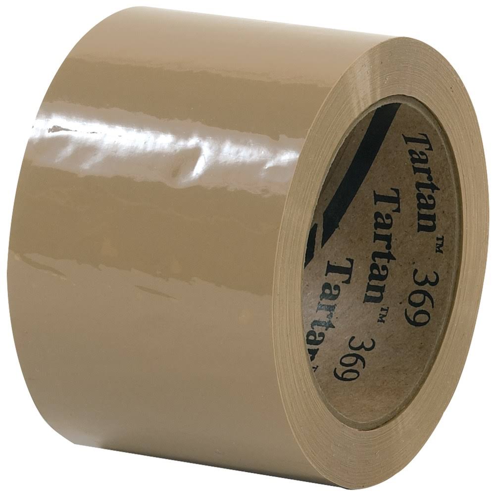 3 in x 110 Yards Tan Carton Sealing Tape Pack of 6 X6360