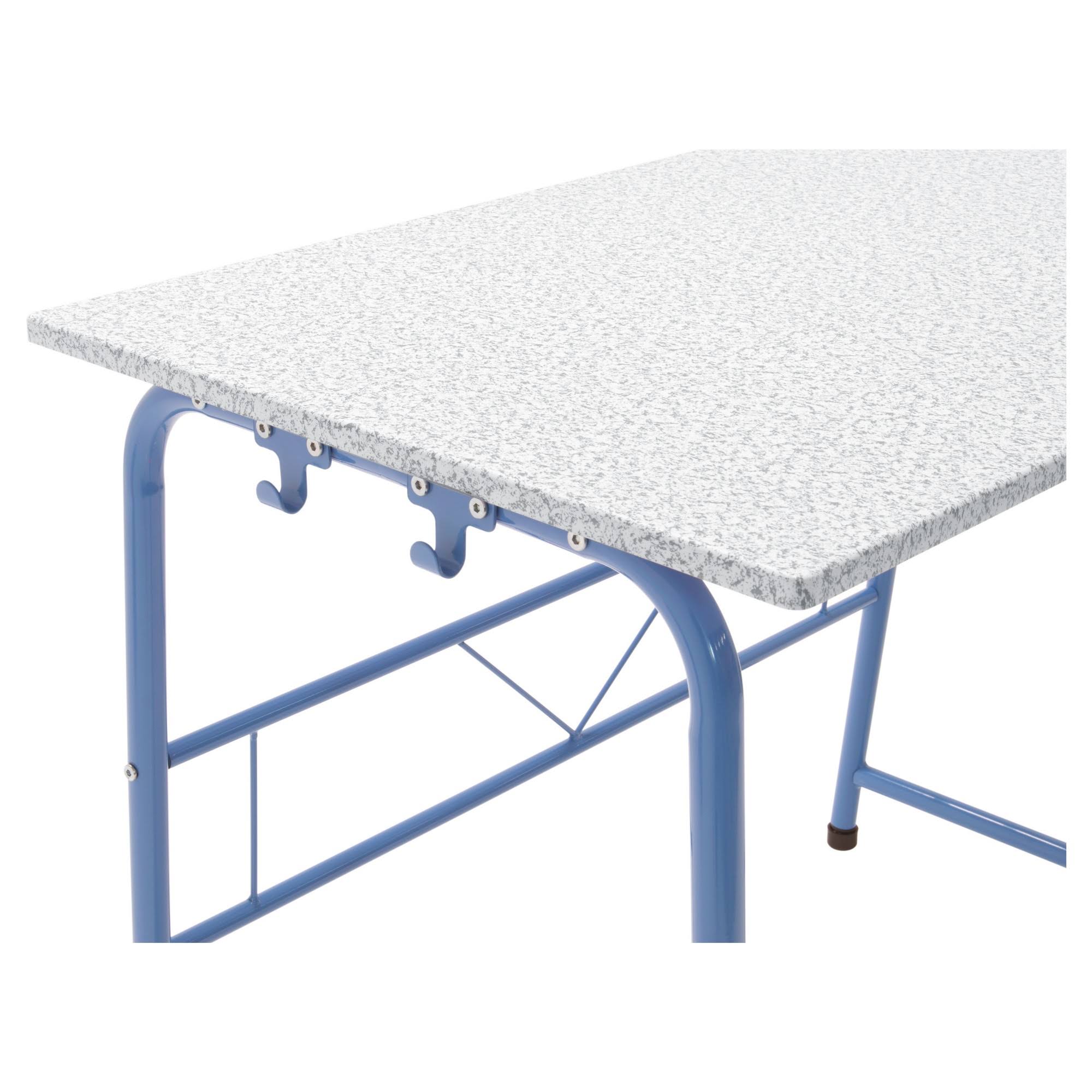 2pc Canvas Art Center & Bench Blue/Gray R331