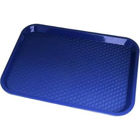 Textured Fast Food Tray, 14 x 18-inch, Plastic, Navy Blue, 12-Units K38061