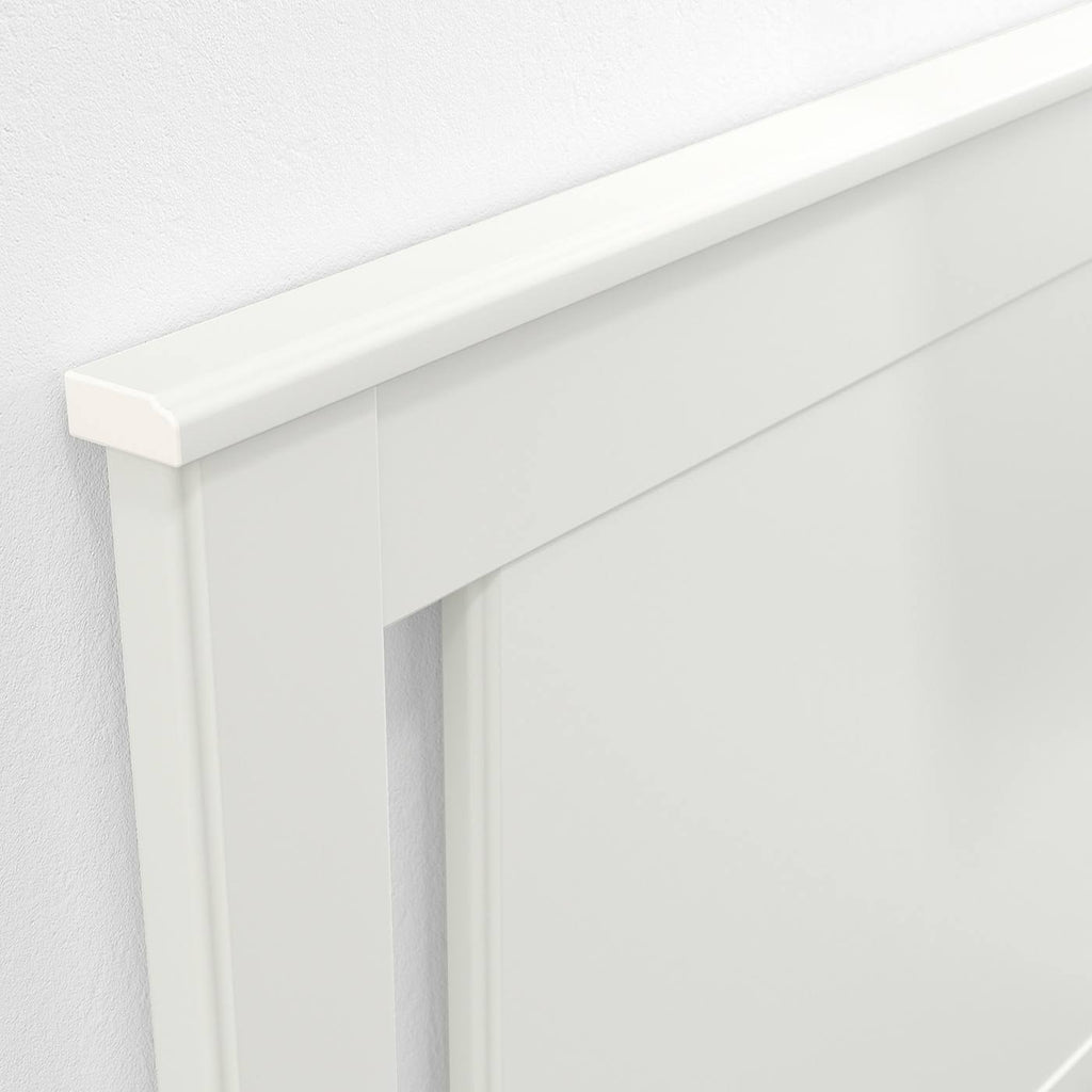 Twin White Bed Frame with 2 Storage Boxes P1443