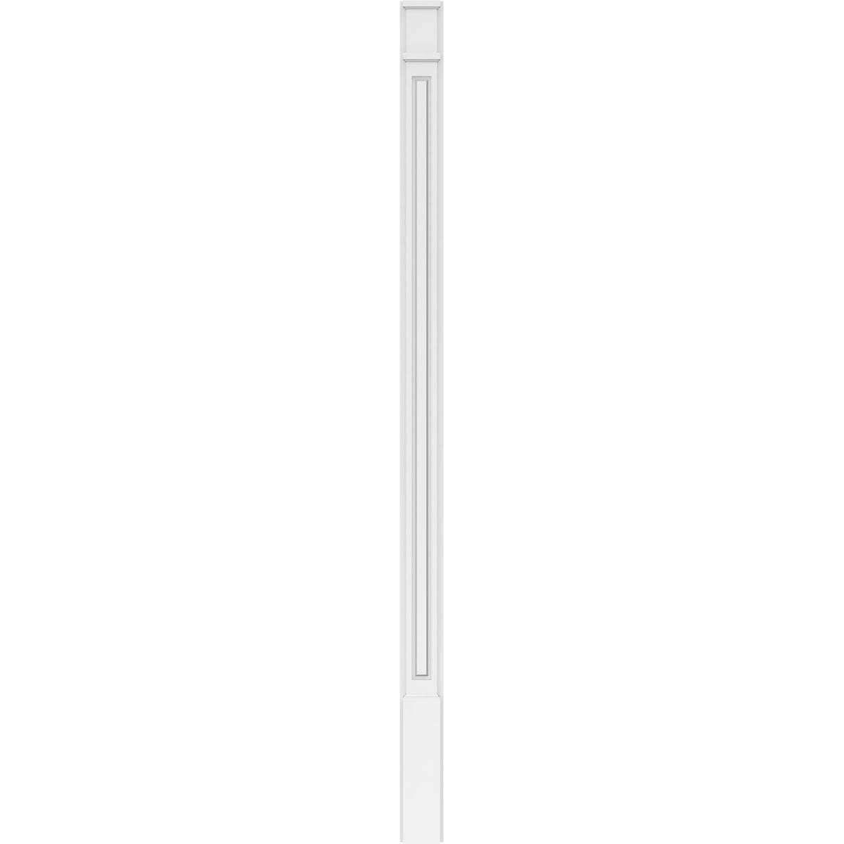 6x22W x 120x22H Raised Panel PVC Pilaster with Capital & Base K96124