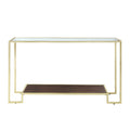 Brushed Brass Console Table Y9584