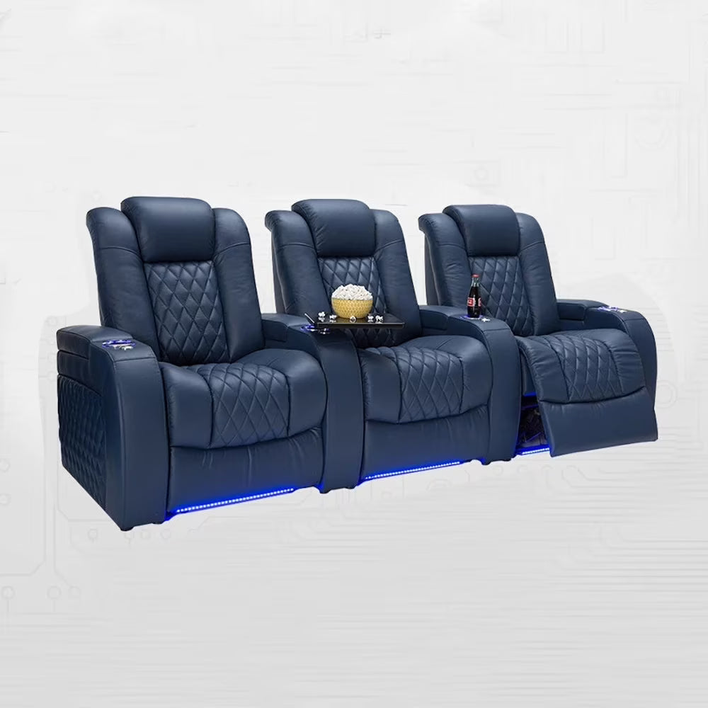 Genuine Leather Electric Recliner Sofa N42145