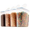 Set of 4 Large BPA-Free Plastic Cereal Storage Containers V380