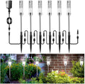 6 Pcs 4.8W LED Pathway Lights IP65 Waterproof Cool White 6000K X90049